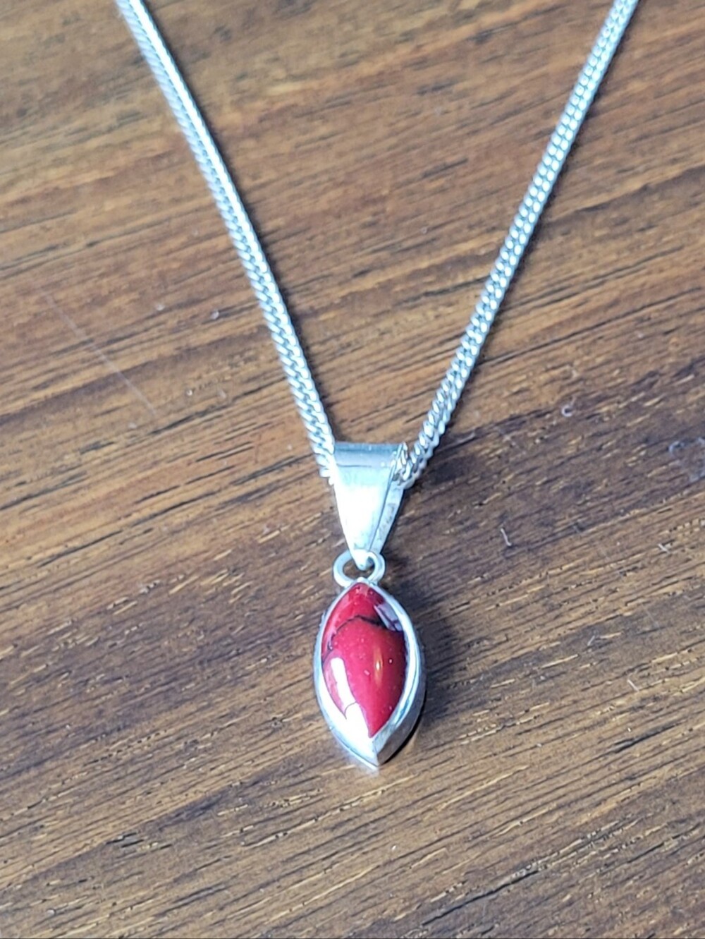 Red Jasper Sterling Pendant